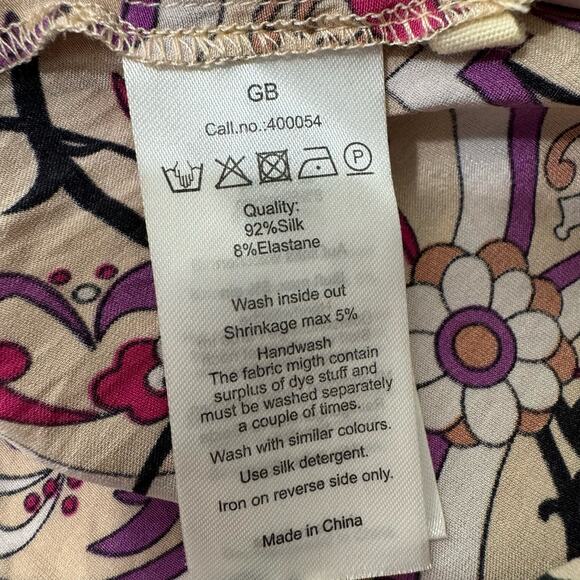 Levete Room Silk Blend Long Sleeve Blouse Size M - Picture 8 of 8